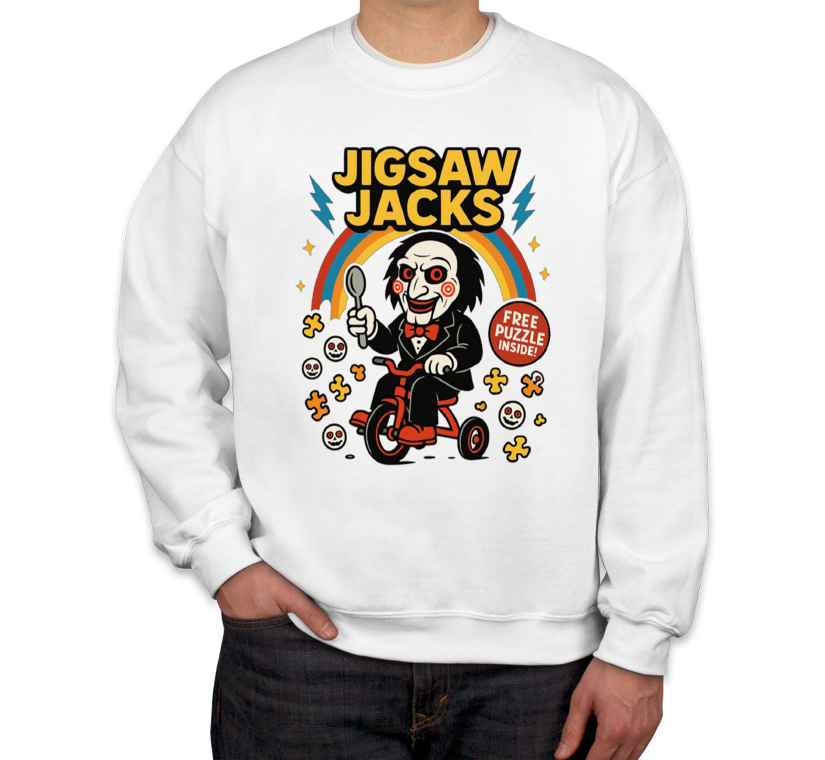 Jigsaw Jacks Halloween Unisex Sweatshirt