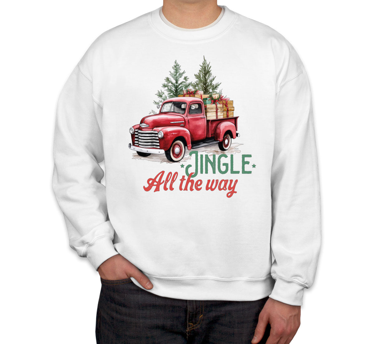 Jingle All the Way Christmas Unisex Sweatshirt