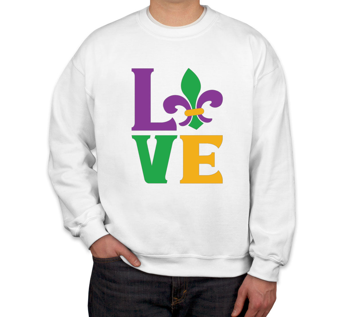 Love Mardi Gras Unisex Sweatshirt