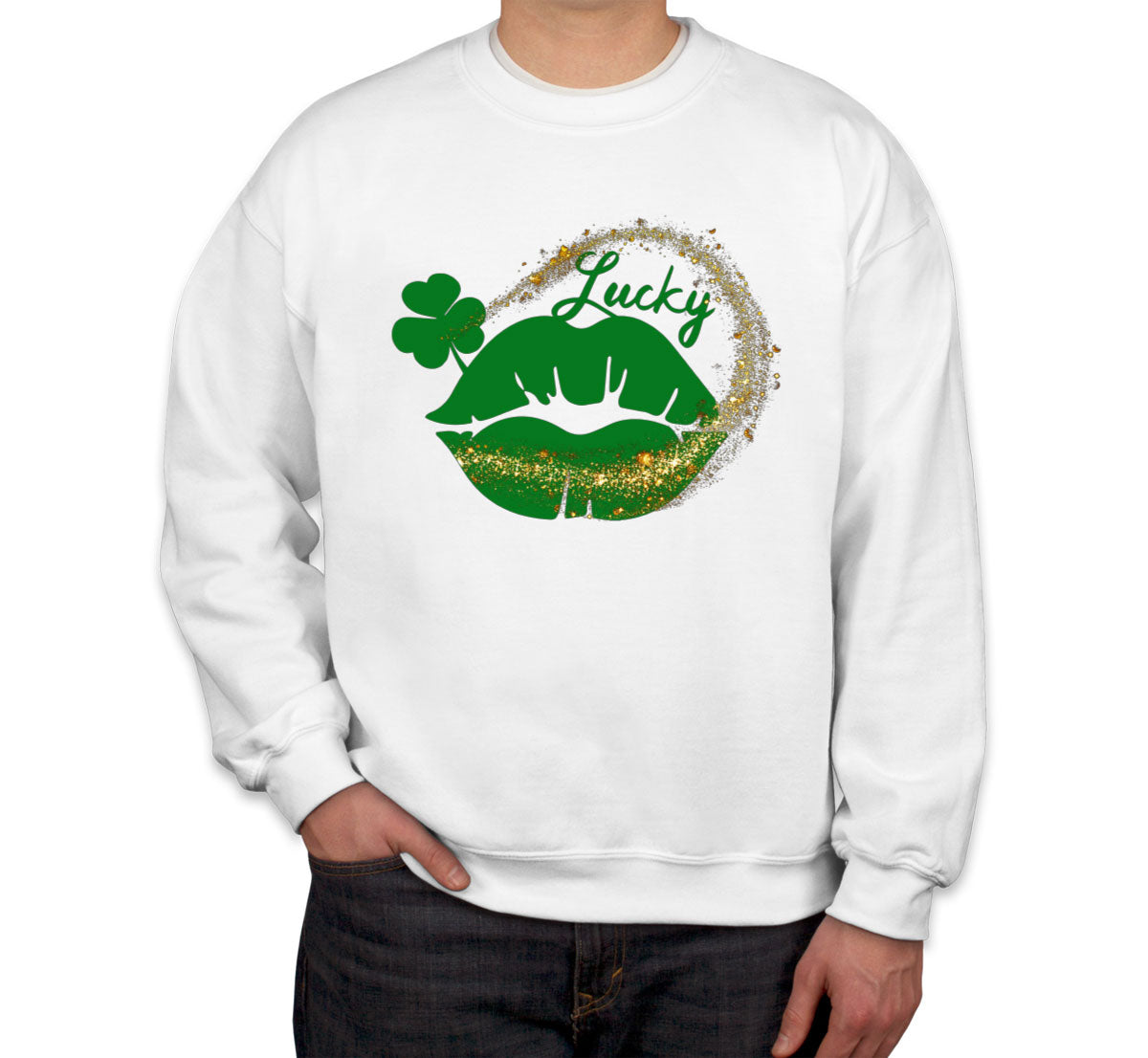 Lucky Lips St. Patrick's Day Unisex Sweatshirt