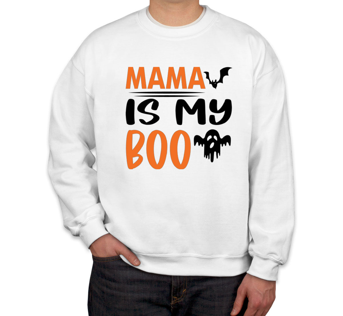 Mama Is My Boo Halloween Unisex Sweatshirt