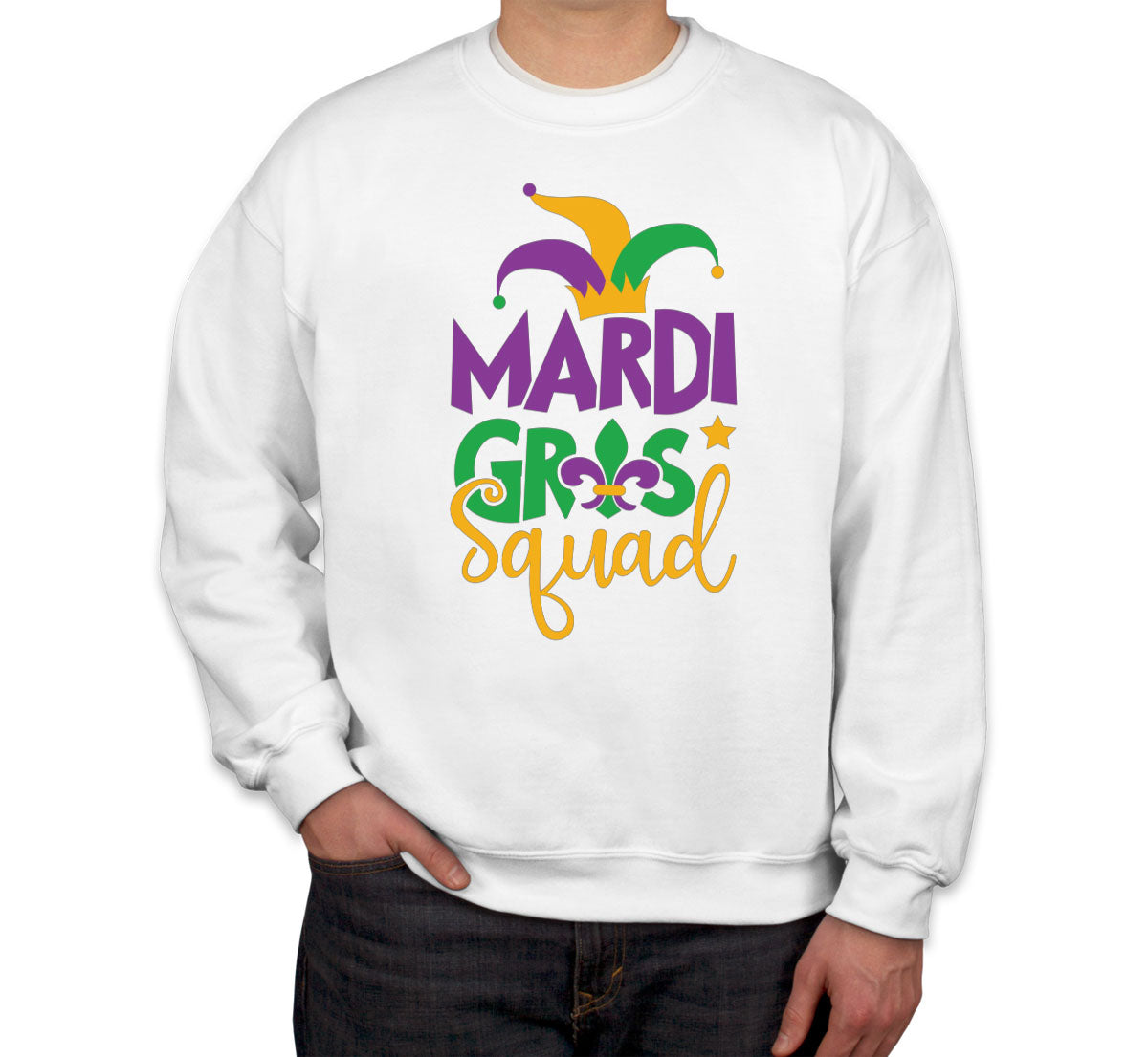 Mardi Gras Squad Unisex Sweatshirt