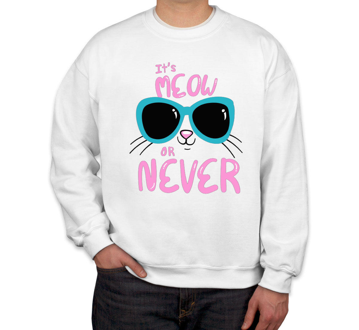 It's Meow Or Never Cat Unisex Sweatshirt