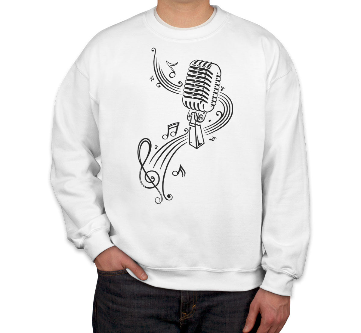 Microphone Music Unisex Sweatshirt