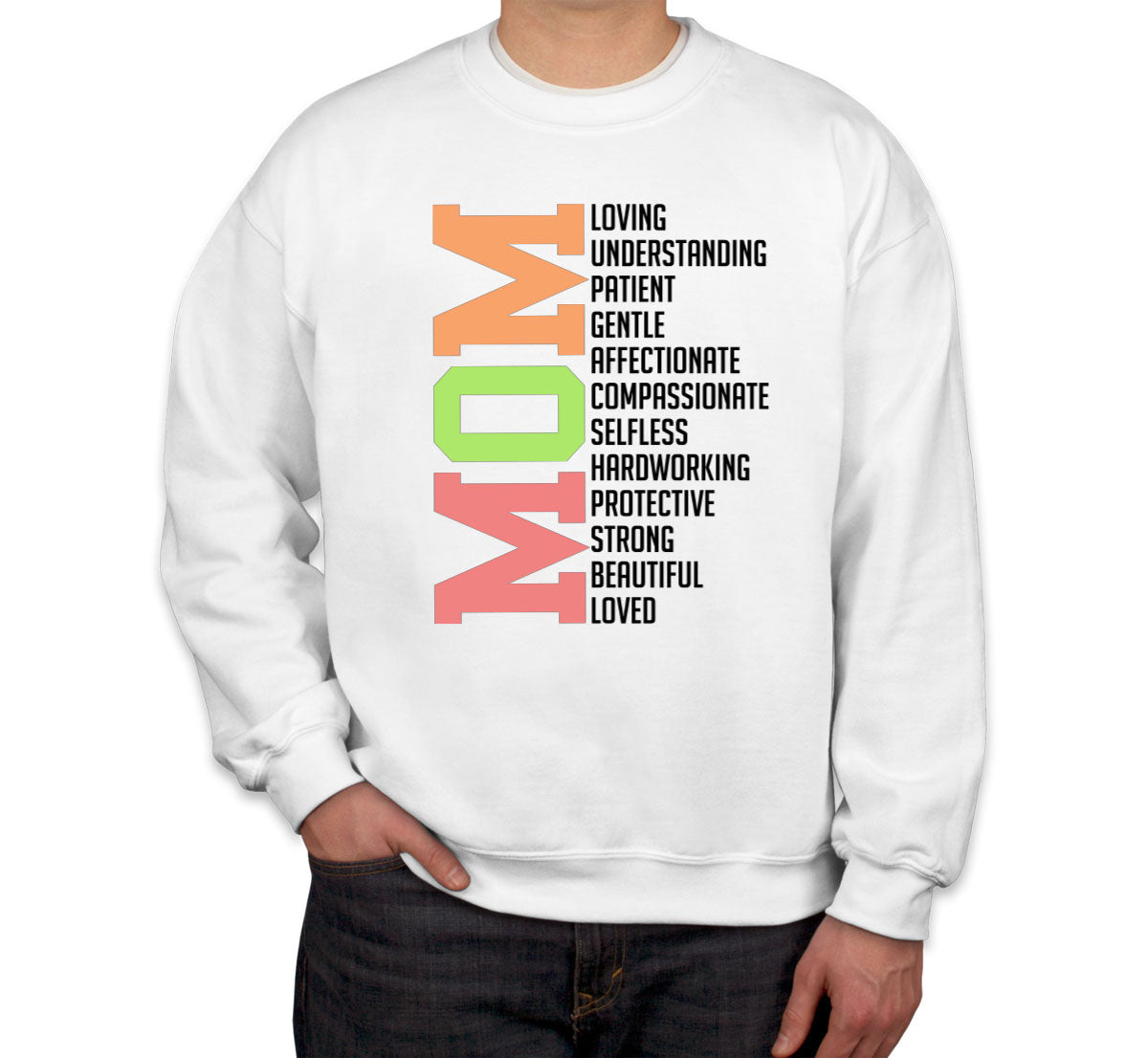 All Words About Mom Mother's Day Unisex Sweatshirt