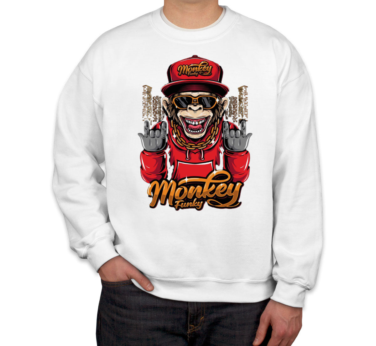 Monkey Funky Unisex Sweatshirt