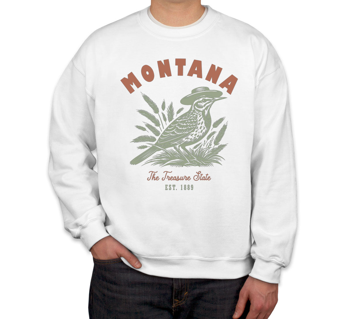Montana State Vintage Unisex Sweatshirt