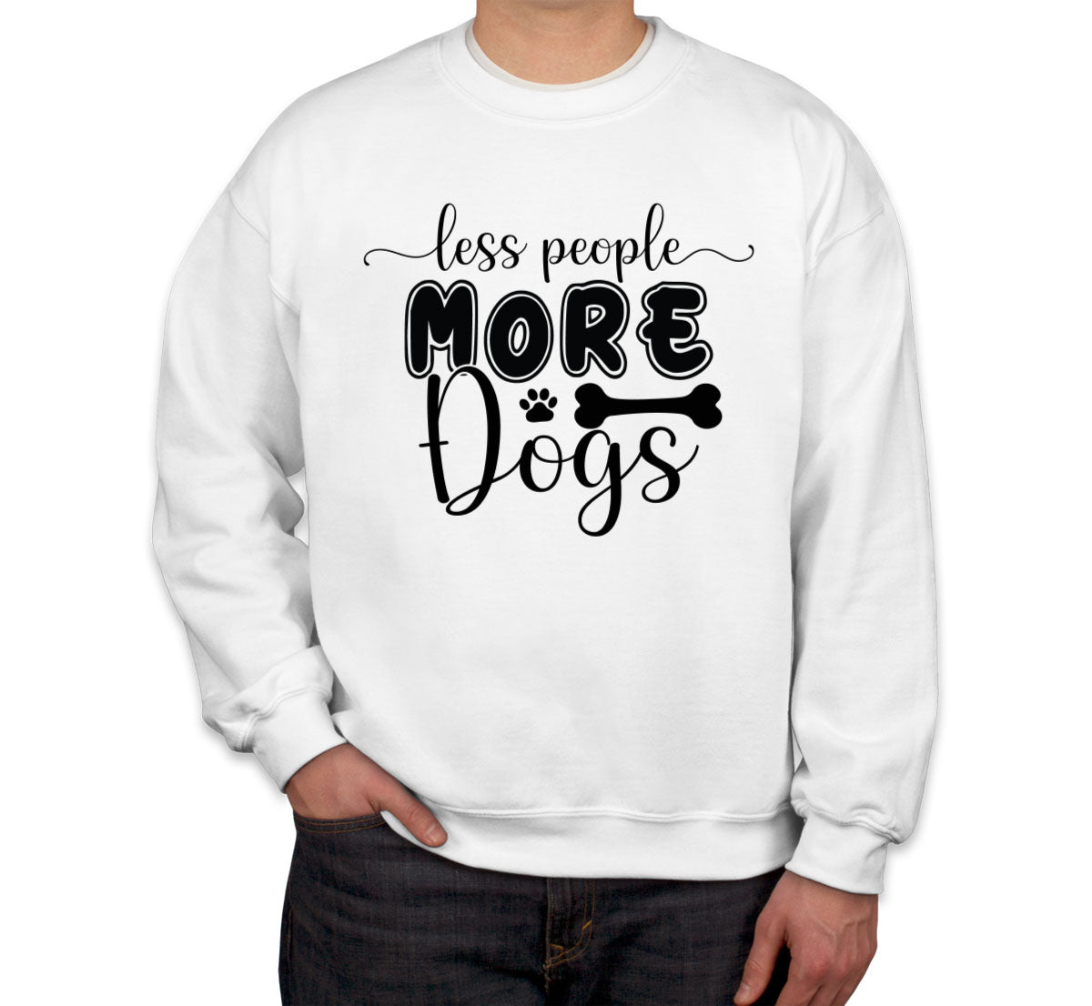 Less People More Dogs Unisex Sweatshirt