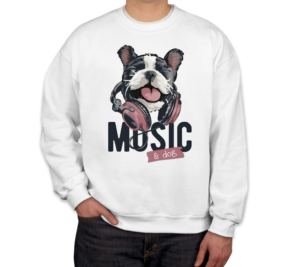 Music And Dog Unisex Sweatshirt