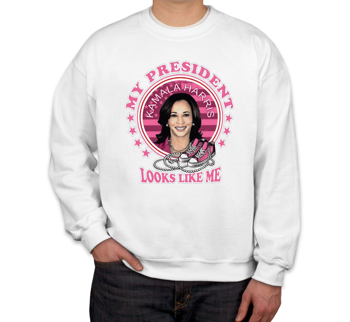 My President Looks Like Me Kamala Harris Presidential Election Unisex Sweatshirt