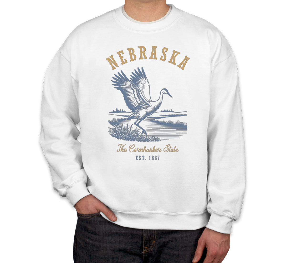 Nebraska State Vintage Unisex Sweatshirt