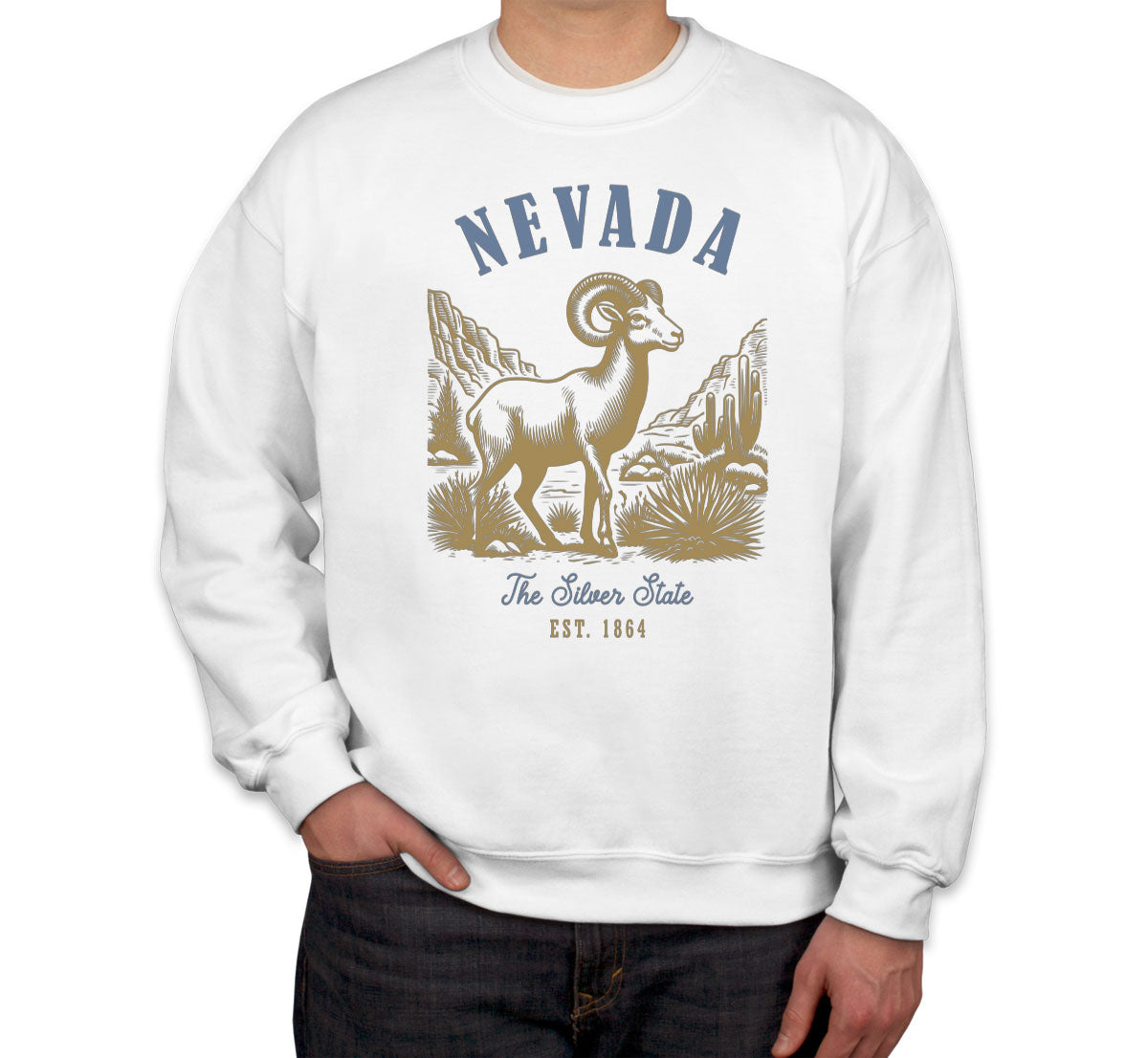 Nevada State Vintage Unisex Sweatshirt