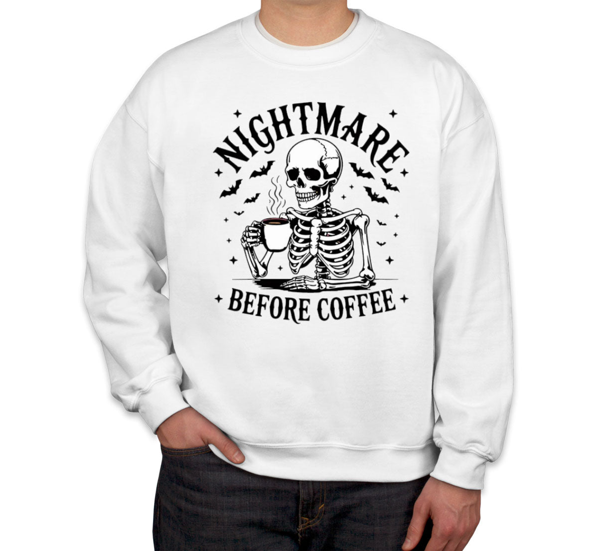 Nightmare Before Coffee Halloween Unisex Sweatshirt