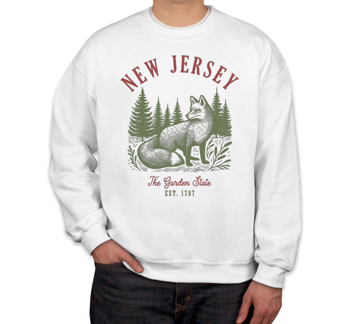New Jersey State Vintage Unisex Sweatshirt