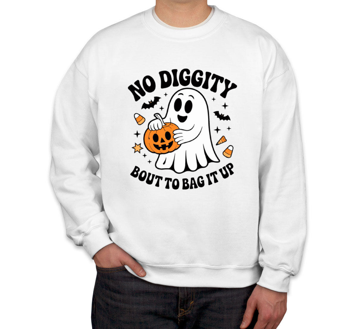 No Diggity Bout To Bag It Up Halloween Unisex Sweatshirt