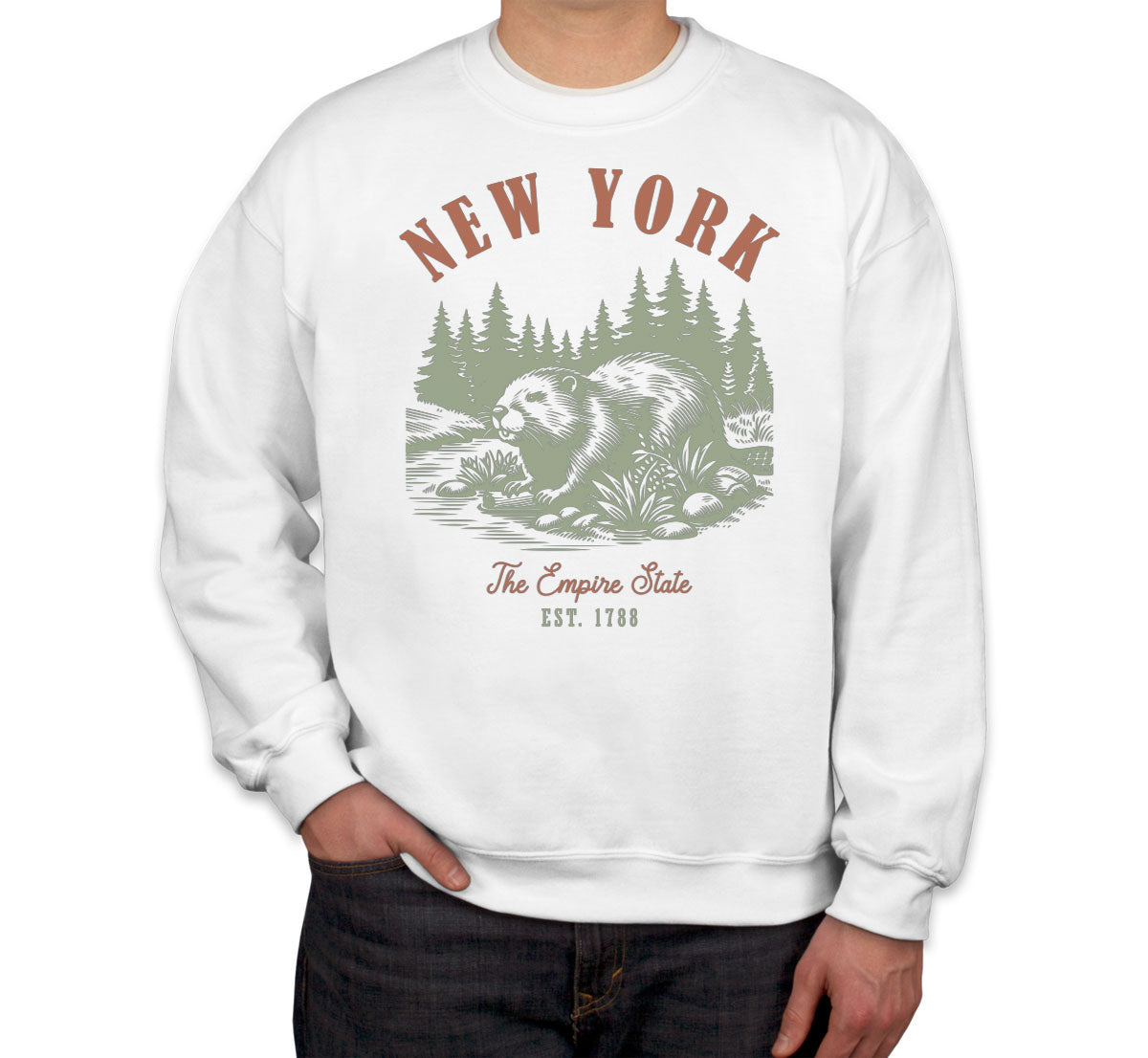 New York State Vintage Unisex Sweatshirt