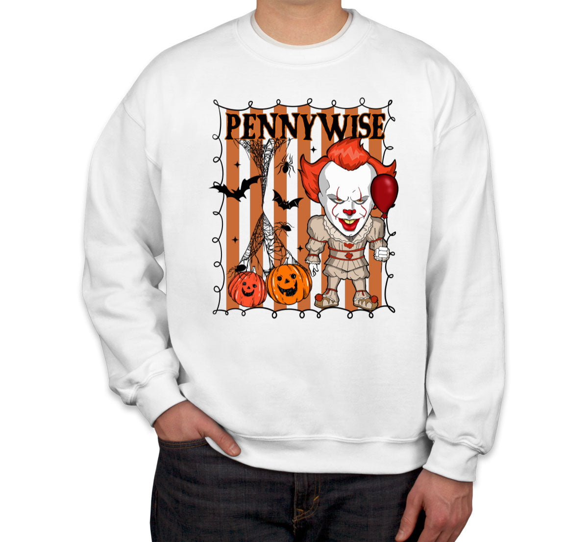 Pennywise Horror Movie Character Halloween Unisex Sweatshirt