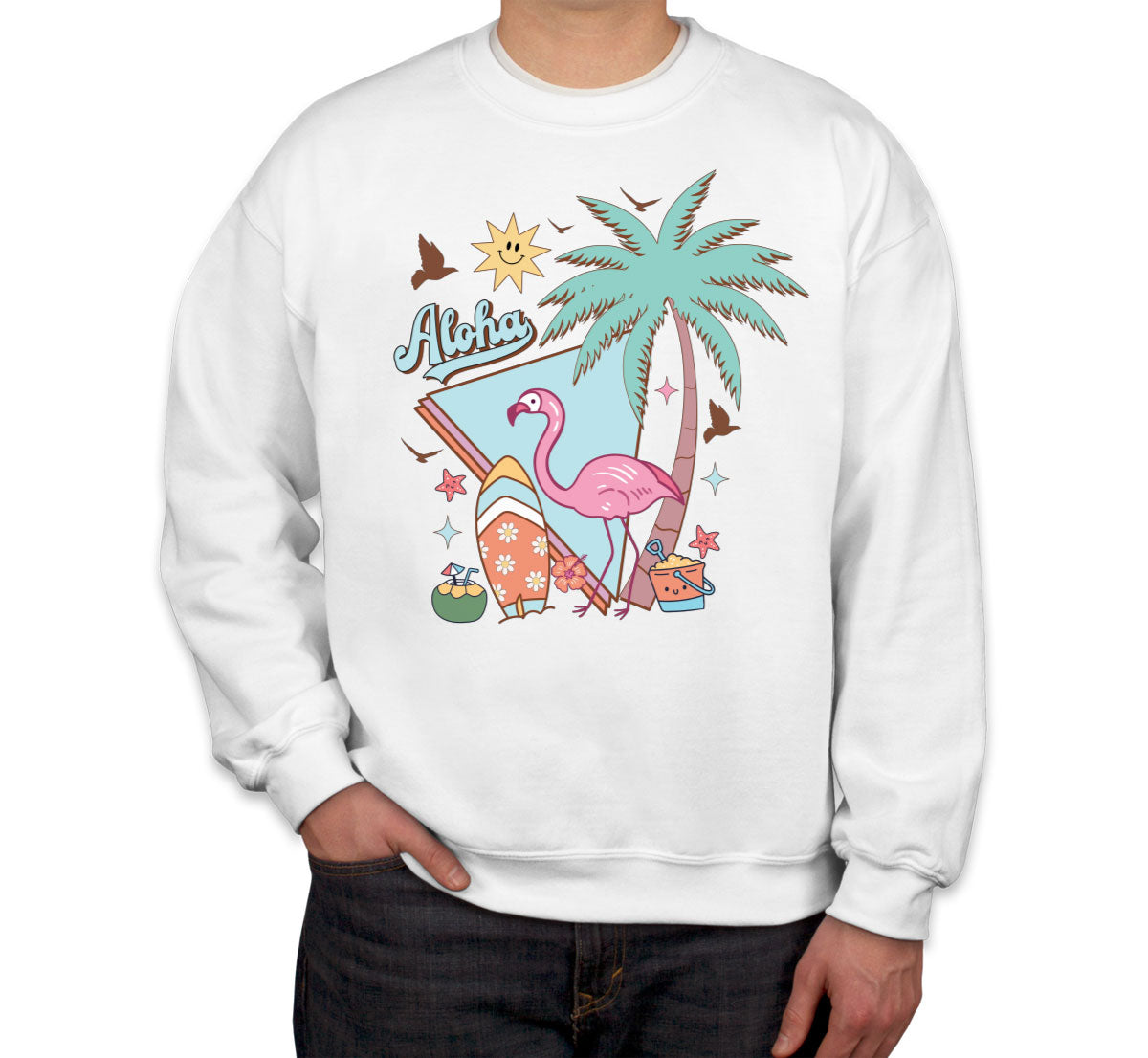 Aloha Retro Summer Unisex Sweatshirt