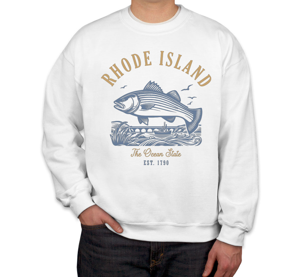 Rhode Island State Vintage Unisex Sweatshirt