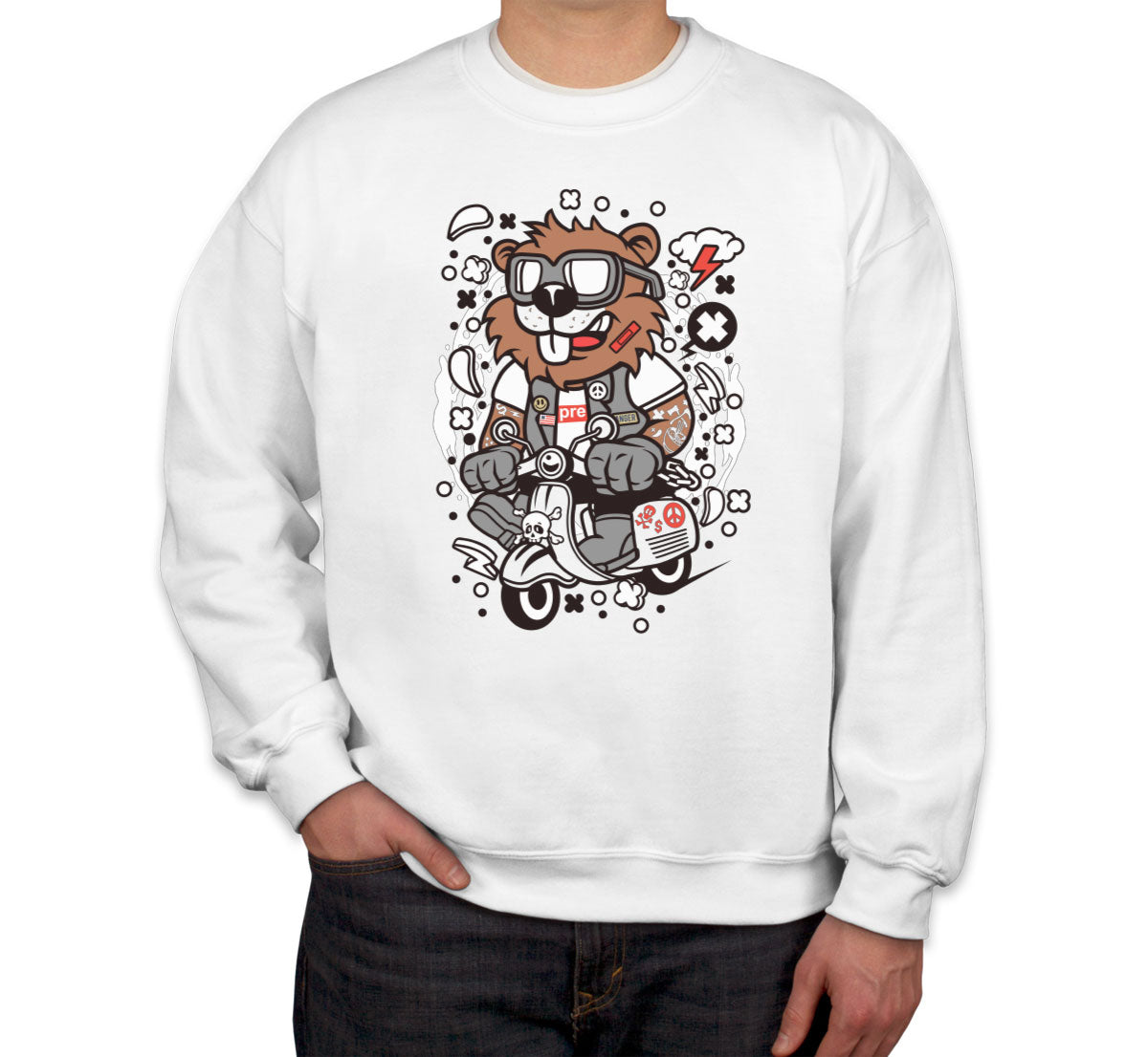 Scooter Beaver Unisex Sweatshirt