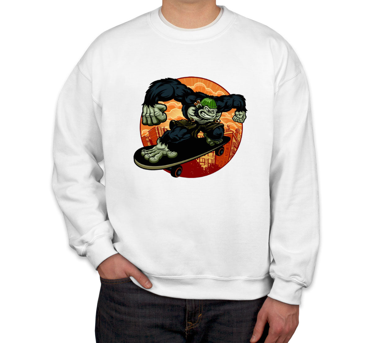 Gorilla Skateboard Unisex Sweatshirt