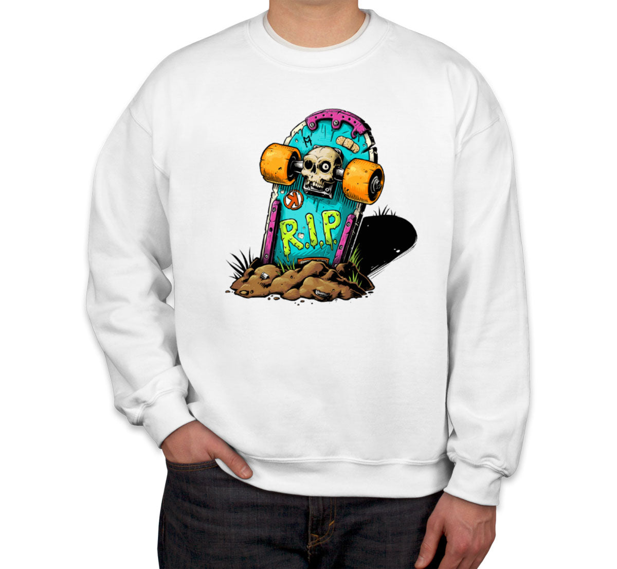 Skateboard Graveyard RIP Unisex Sweatshirt