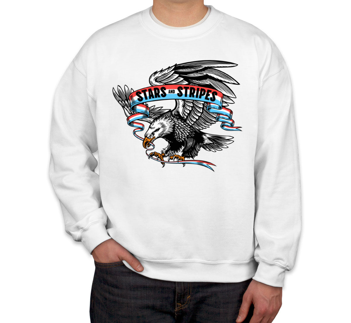 Stars And Stripes American Eagle Patriotic Unisex Sweatshirt