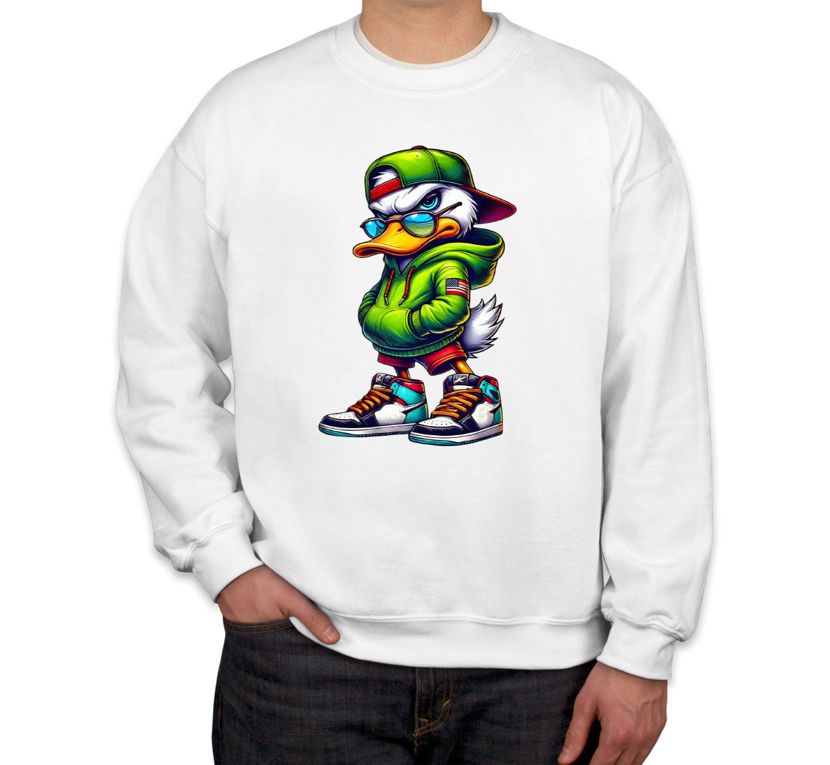 Street Duck Cartoon Unisex Sweatshirt