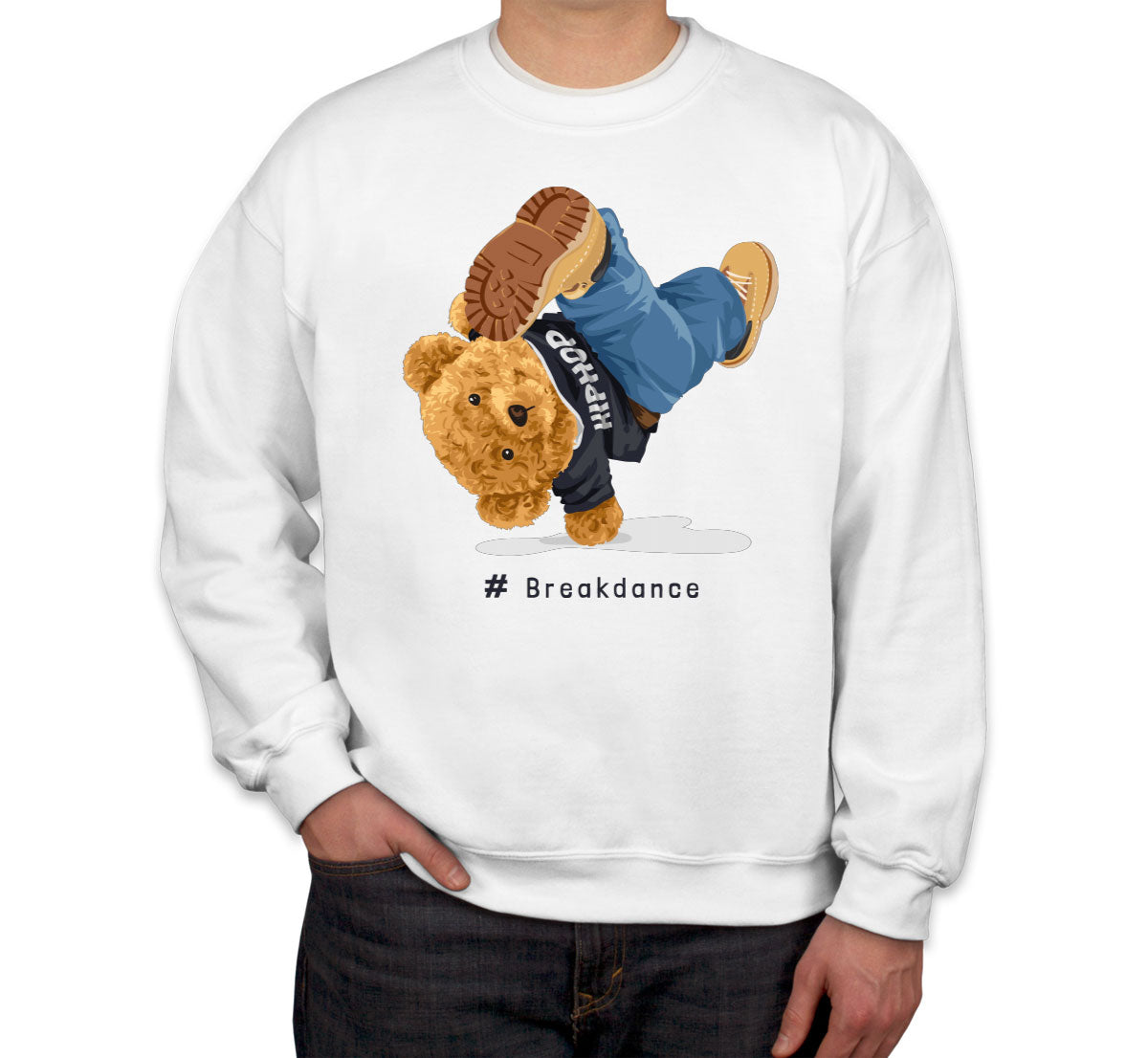 Teddy Bear Hiphop Breakdancing Unisex Sweatshirt