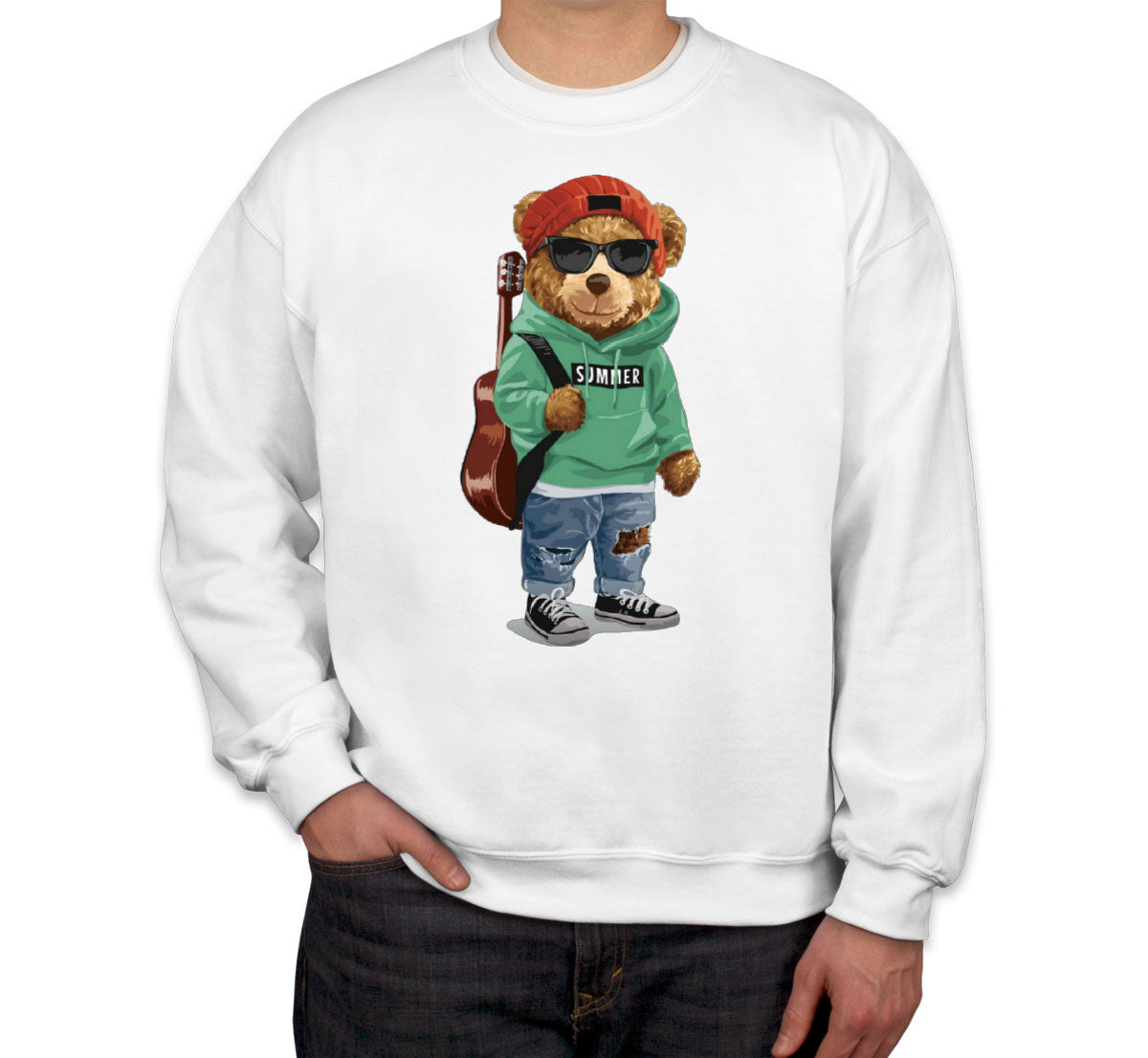 Teddy Bear Musician Unisex Sweatshirt