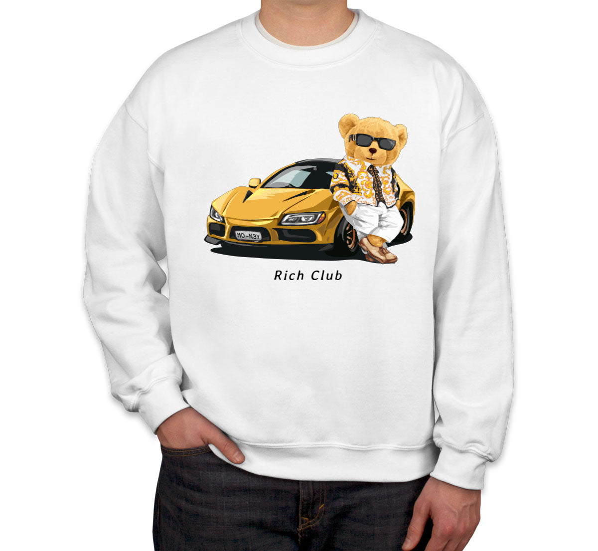 Teddy Bear Rich Club Unisex Sweatshirt