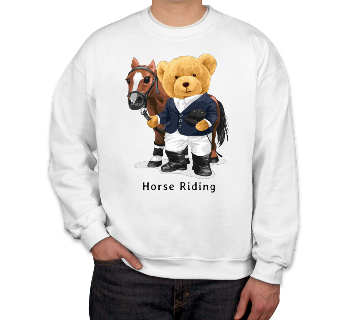 Teddy Bear Riding Unisex Sweatshirt