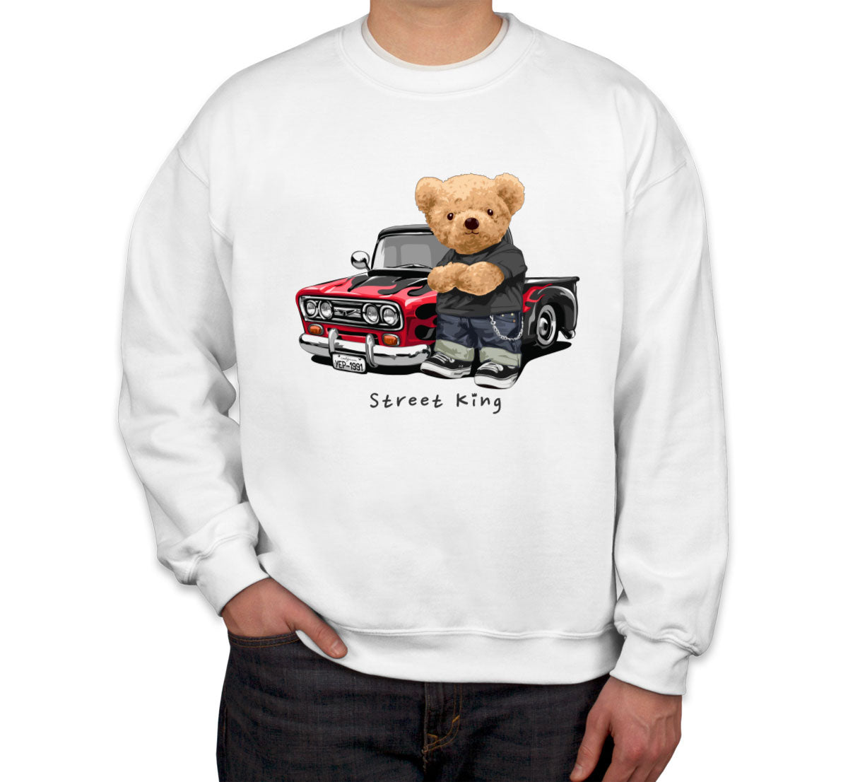 Teddy Bear Street King Unisex Sweatshirt