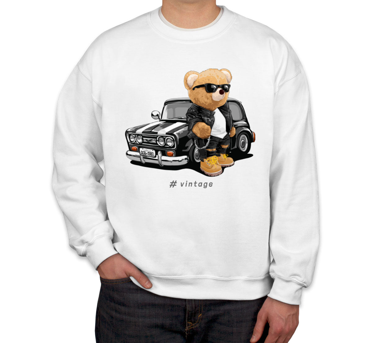 Teddy Bear Vintage Unisex Sweatshirt