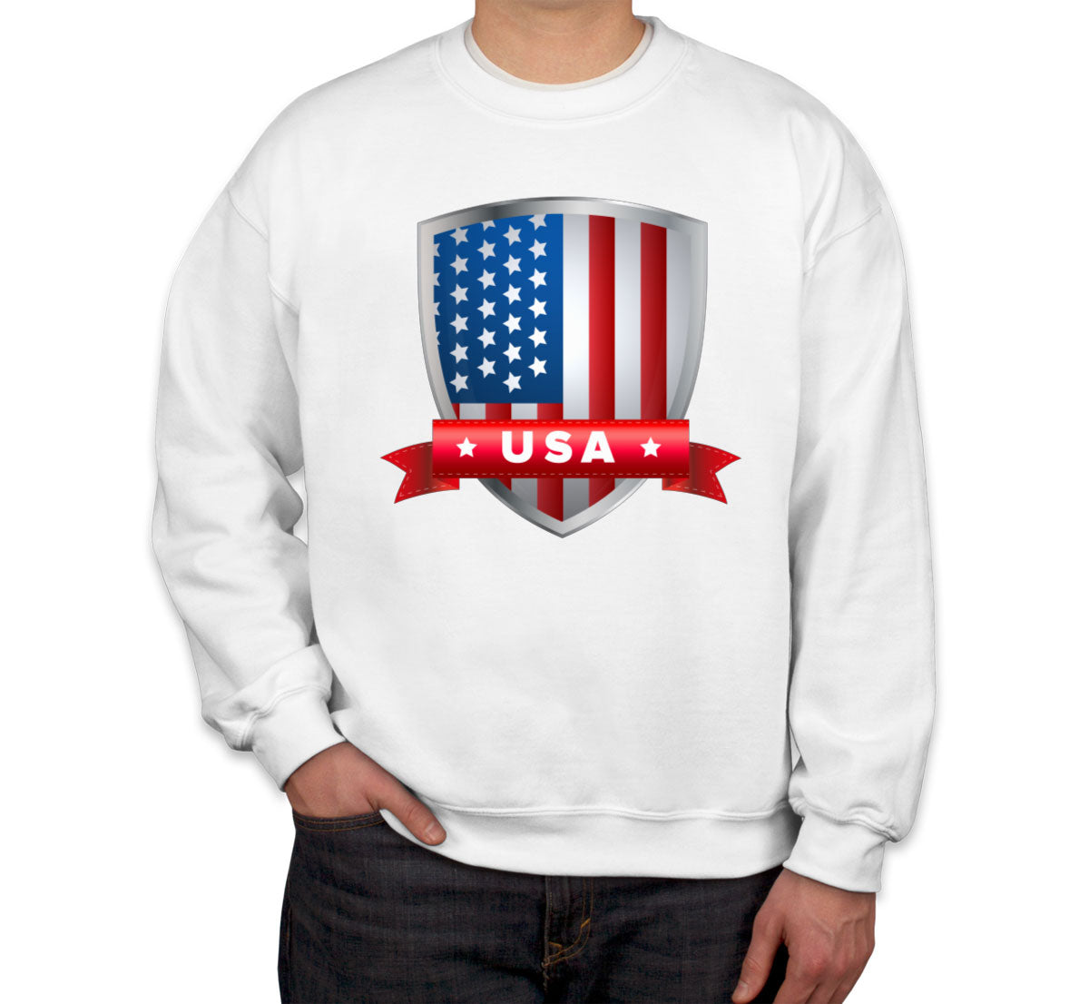 USA Shield Flag Unisex Sweatshirt