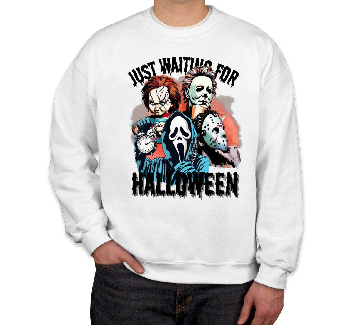 Just Waiting For Halloween Unisex Sweatshirt
