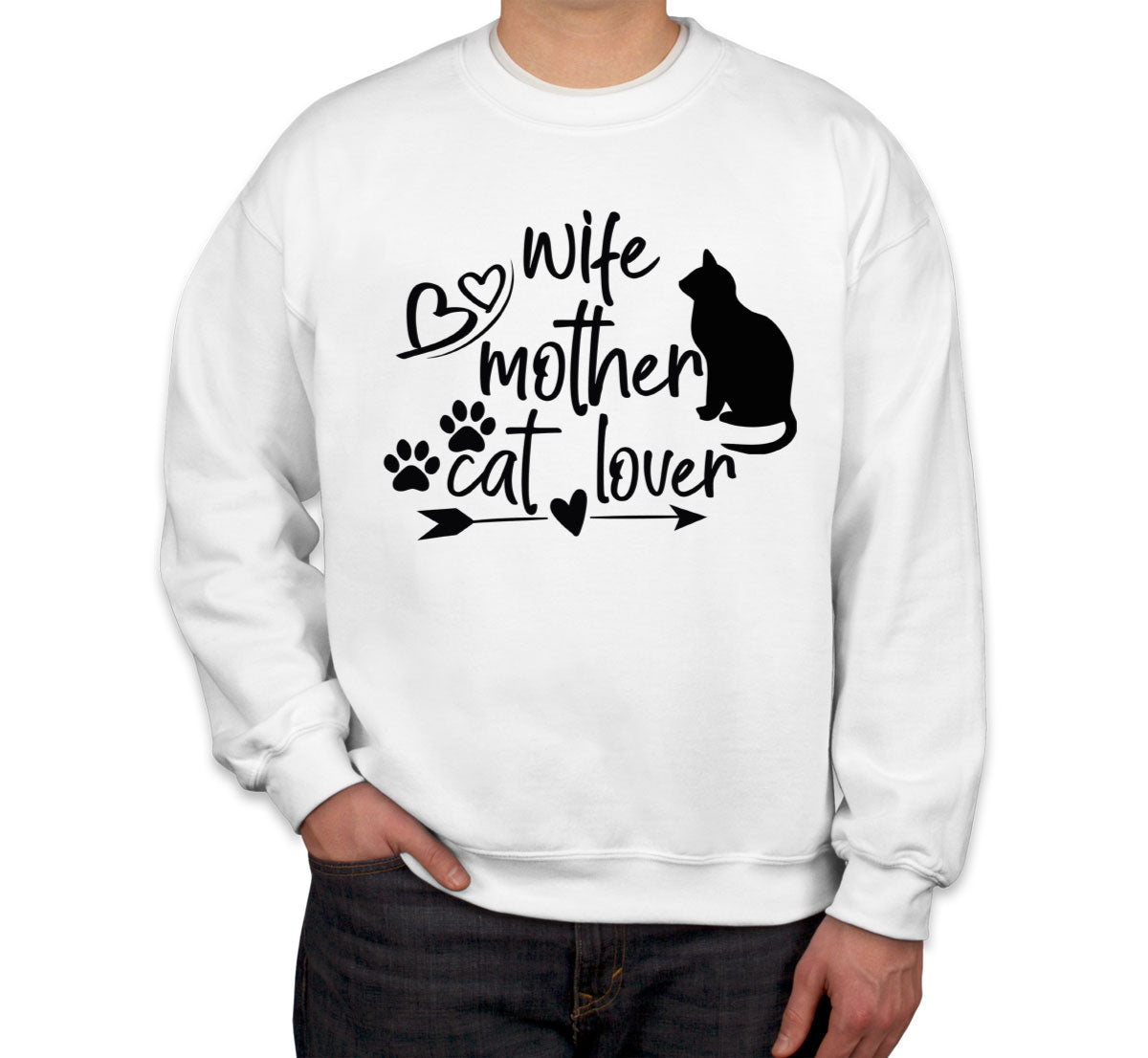 Wife Mother Cat Lover Mother's Day Unisex Sweatshirt