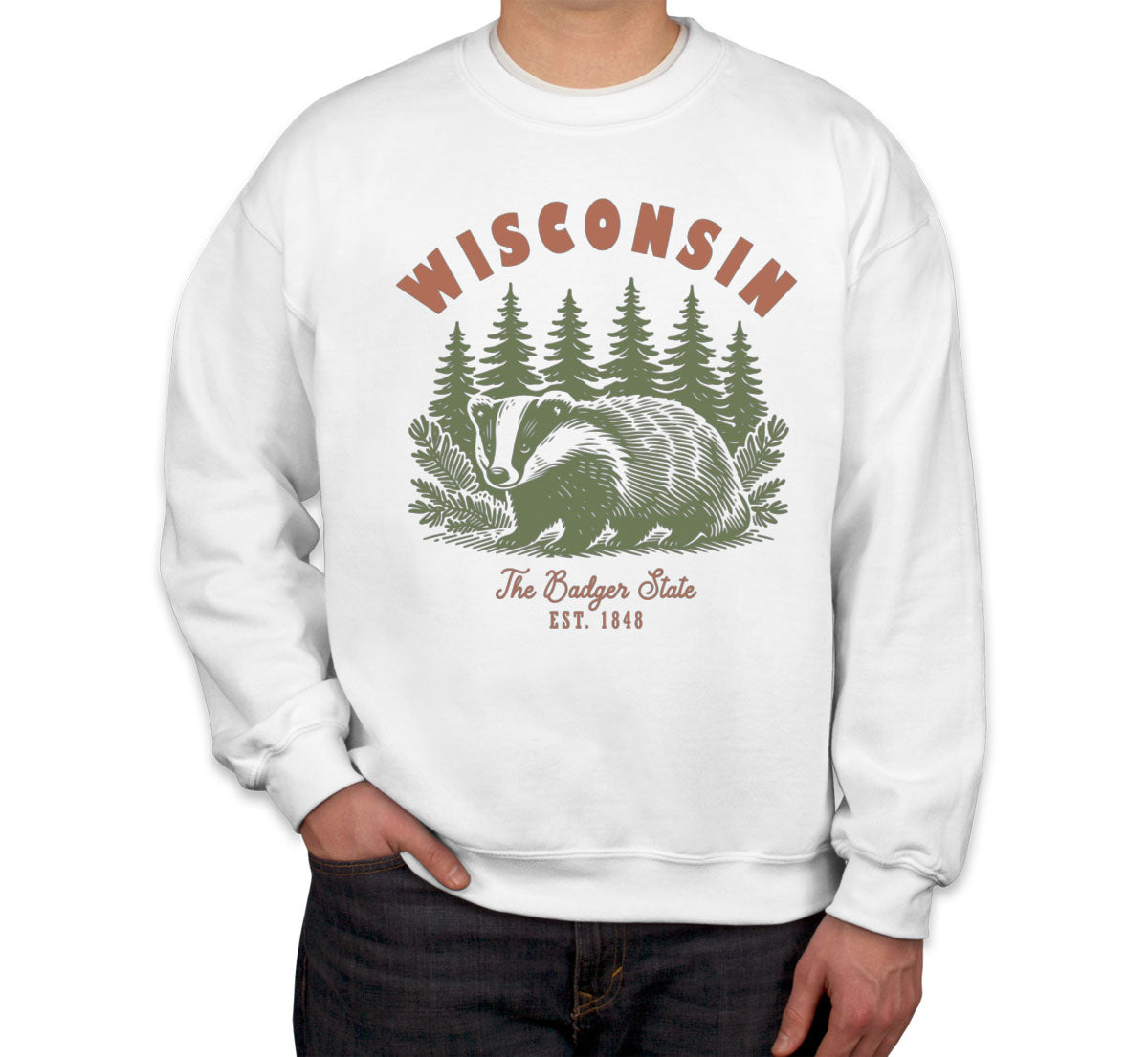 Wisconsin State Vintage Unisex Sweatshirt