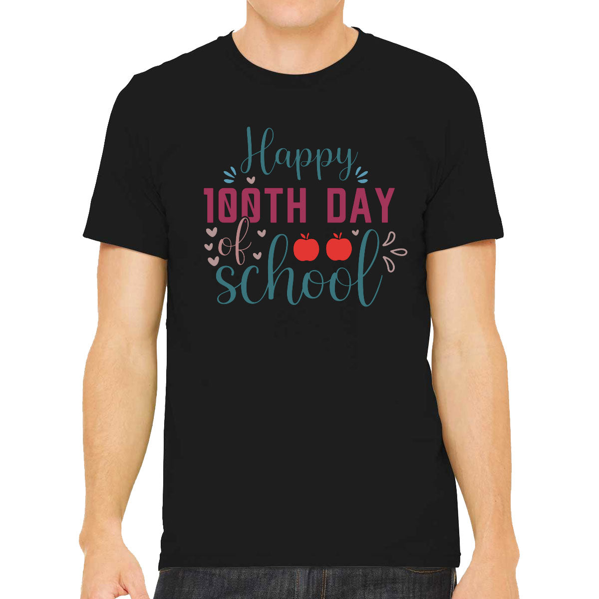 Happy 100th Day Of School Men's T-shirt