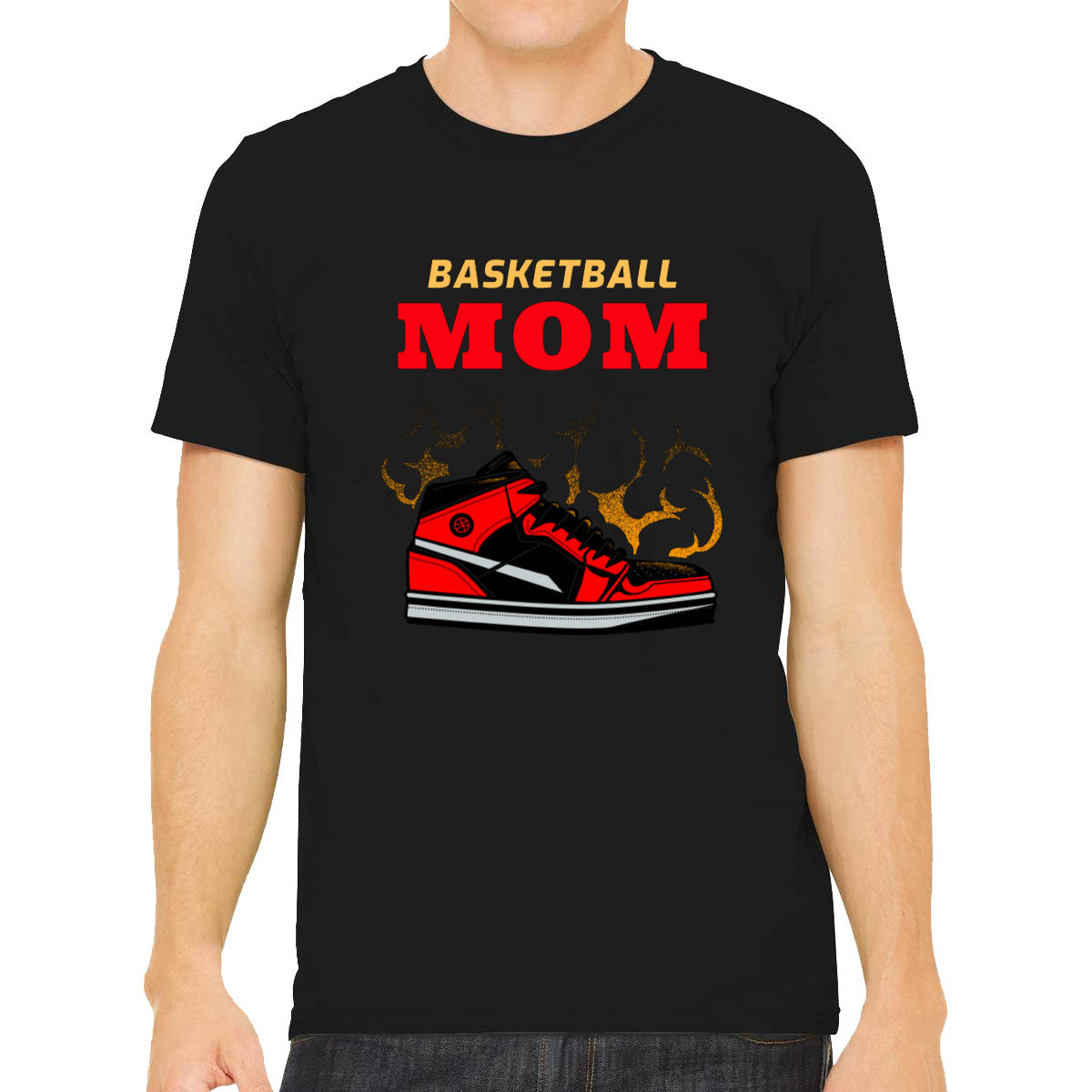 Basketball Mom Basketball Sneakers Men's T-shirt