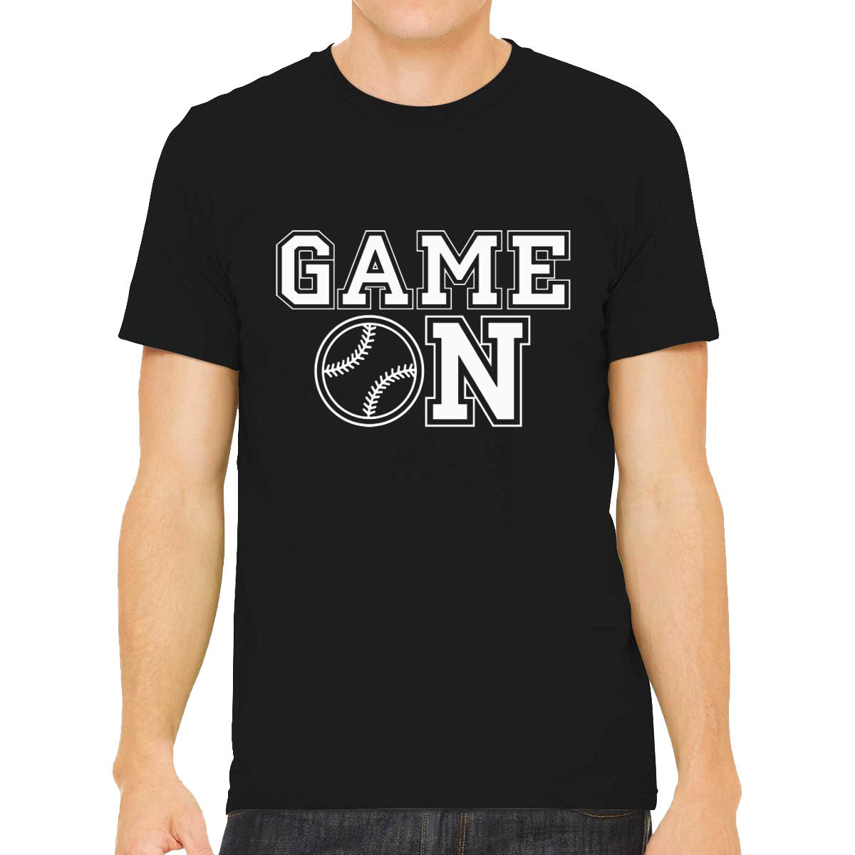 Baseball Game On Men's T-shirt