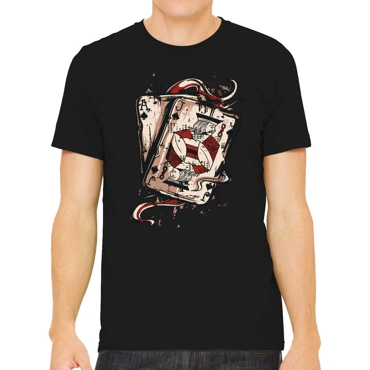 Blackjack Playing Cards Men's T-shirt