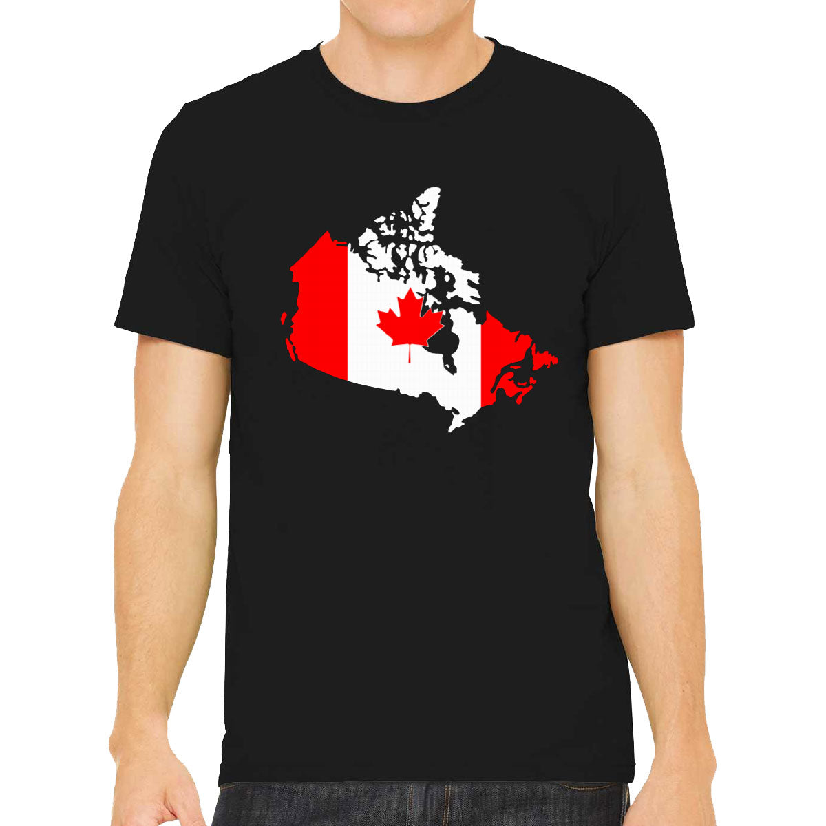 Canada Map Canada Flag Men's T-shirt