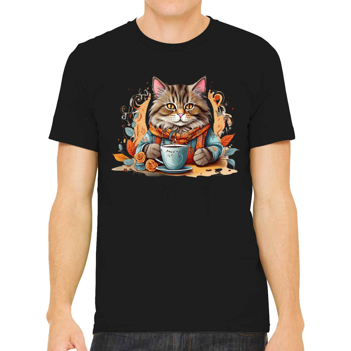 Cat Coffee Lover Men's T-shirt