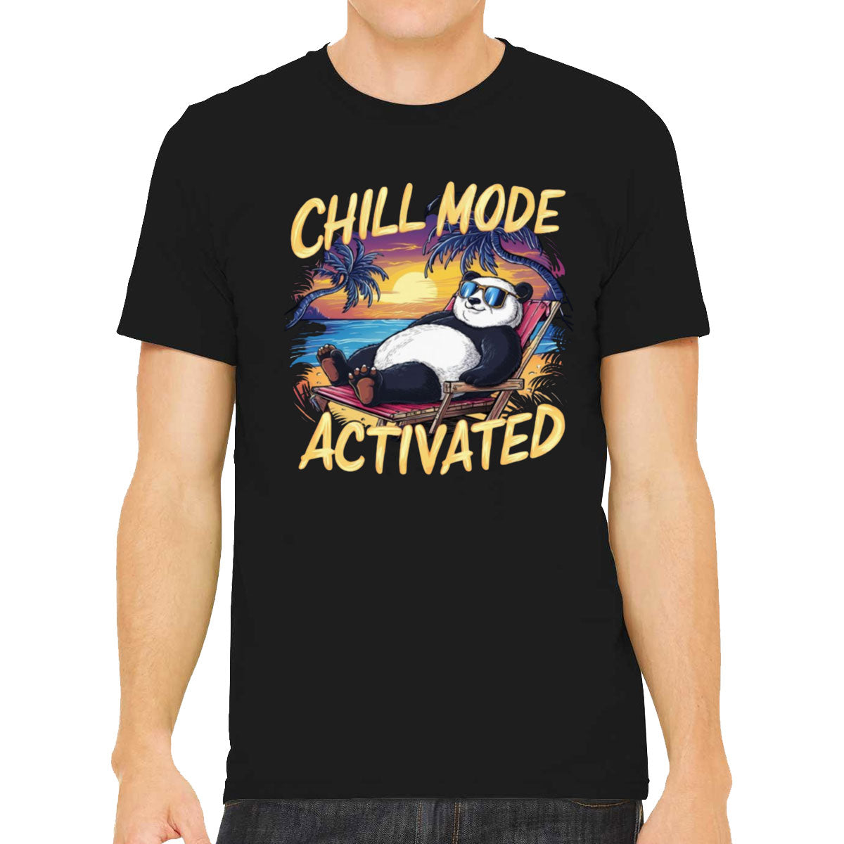 Chill Mode Activated Panda Men's T-shirt