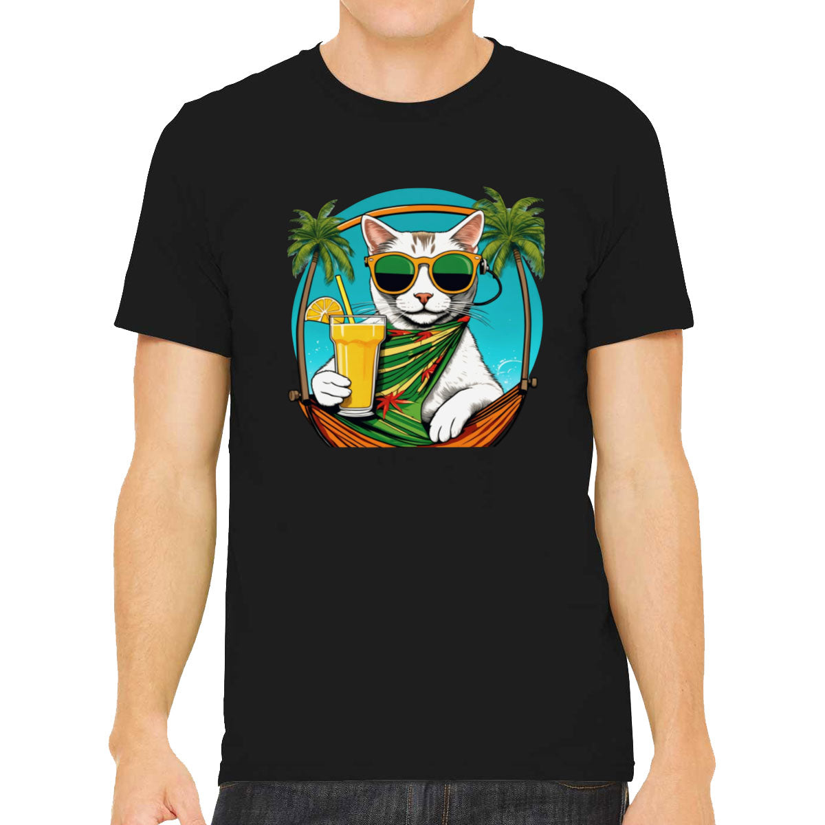 Cool Cat With Sunglasses Men's T-shirt