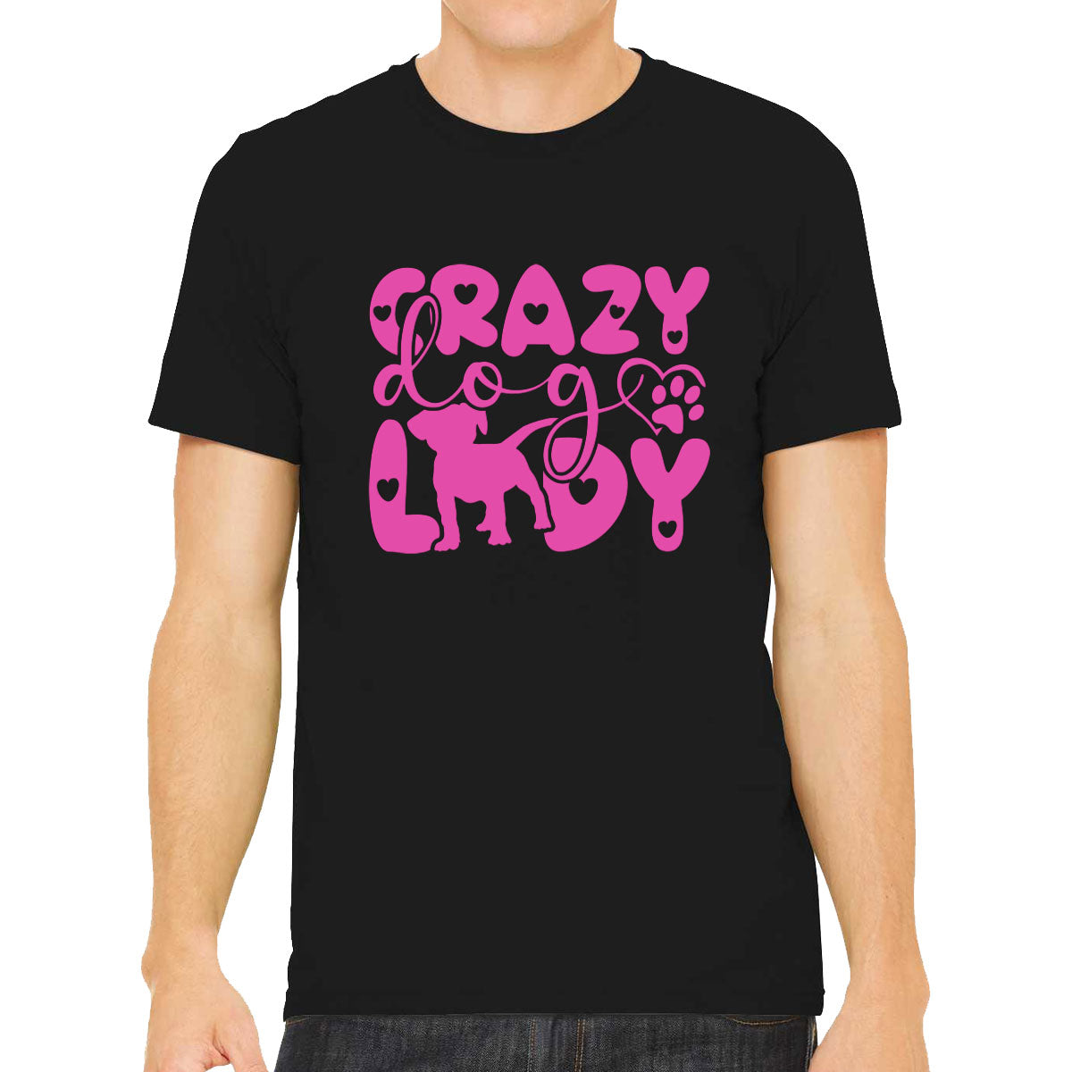 Crazy Dog Lady Men's T-shirt