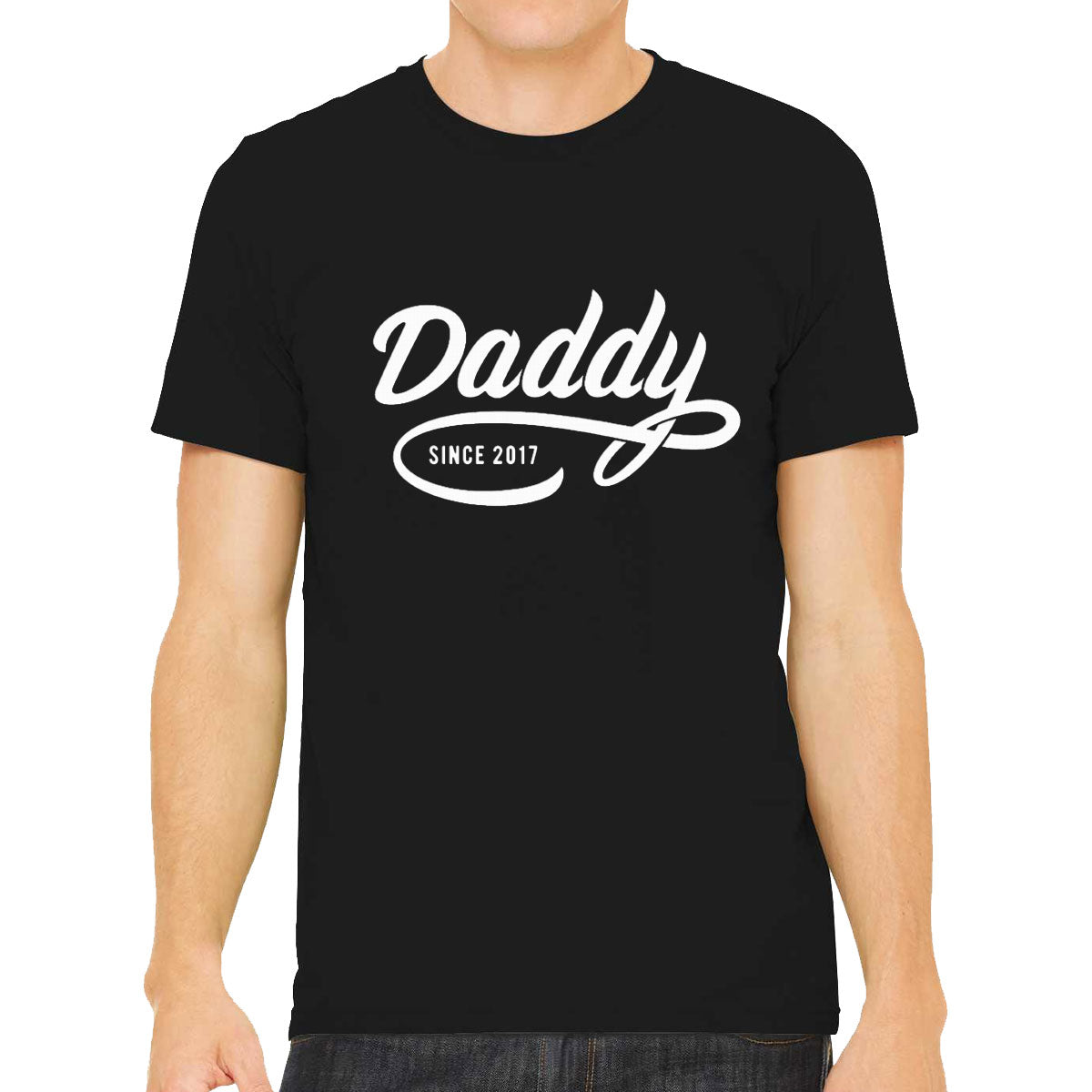 Daddy Since [Custom Year] Personalized Father's Day Men's T-shirt