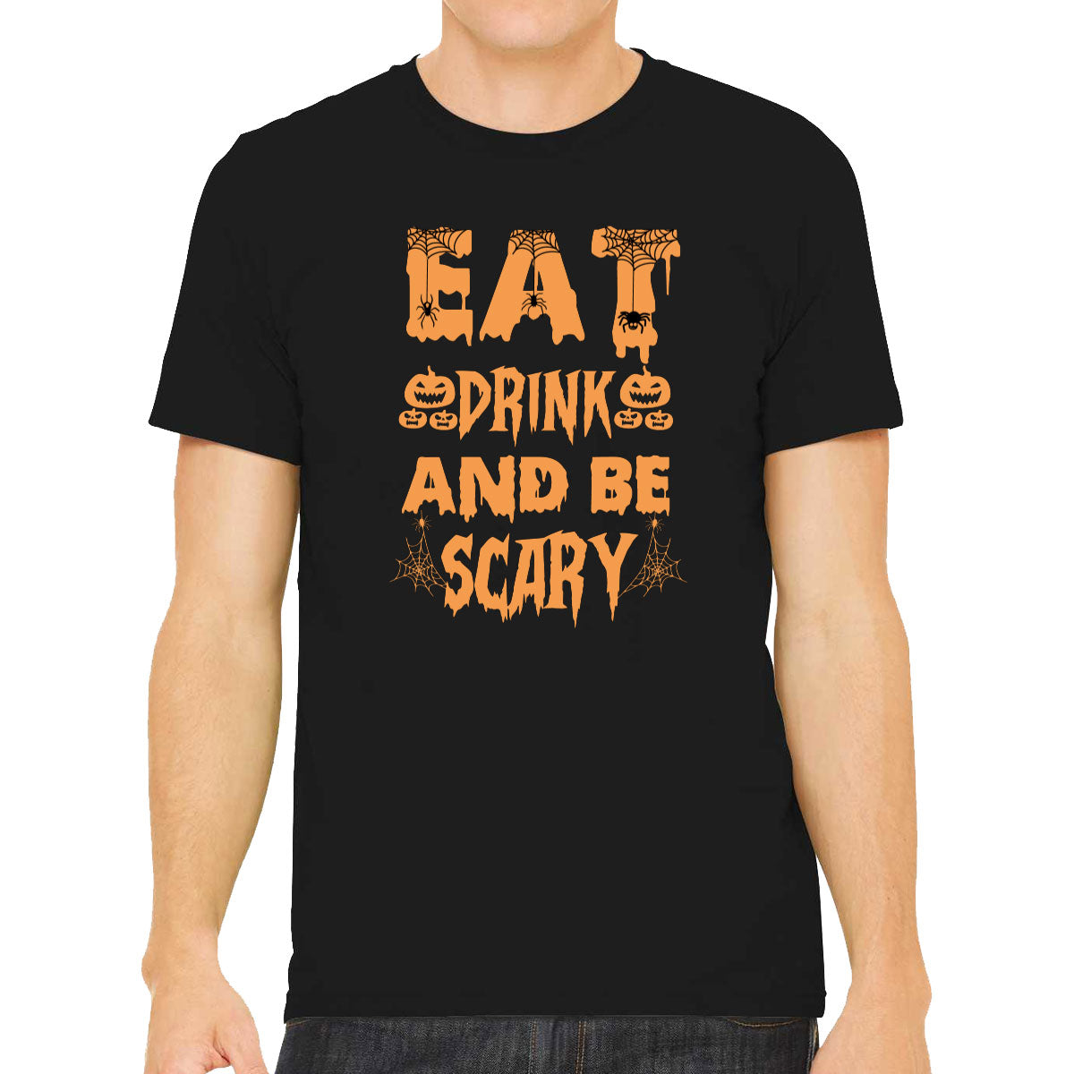 Eat Drink And Be Scary Halloween Men's T-shirt