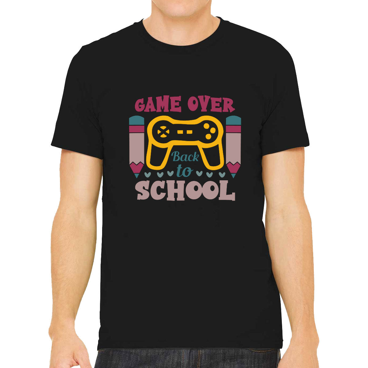 Game Over Back To School Men's T-shirt